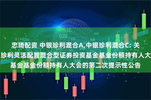 忠琦配资 中银珍利混合A,中银珍利混合C: 关于以通讯方式召开中银珍利灵活配置混合型证券投资基金基金份额持有人大会的第二次提示性公告